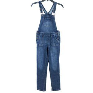 So Youth's Size 10 Skinny Denim Bib Overalls